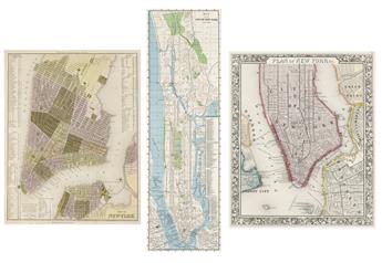 VARIOUS CARTOGRAPHERS Group of 5 nineteenth-to-twentieth-century maps. 1835-1939.                                                                